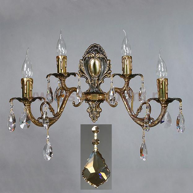 Светильник бра Ambiente 8888/2+2 PB Honey Leaf