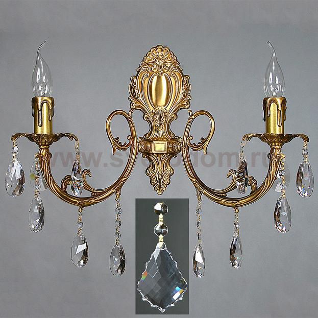 Светильник бра Ambiente 8888/2 AB New Leaf