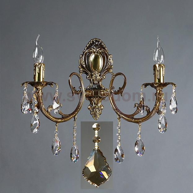 Светильник бра Ambiente 8888/2 PB Honey Leaf