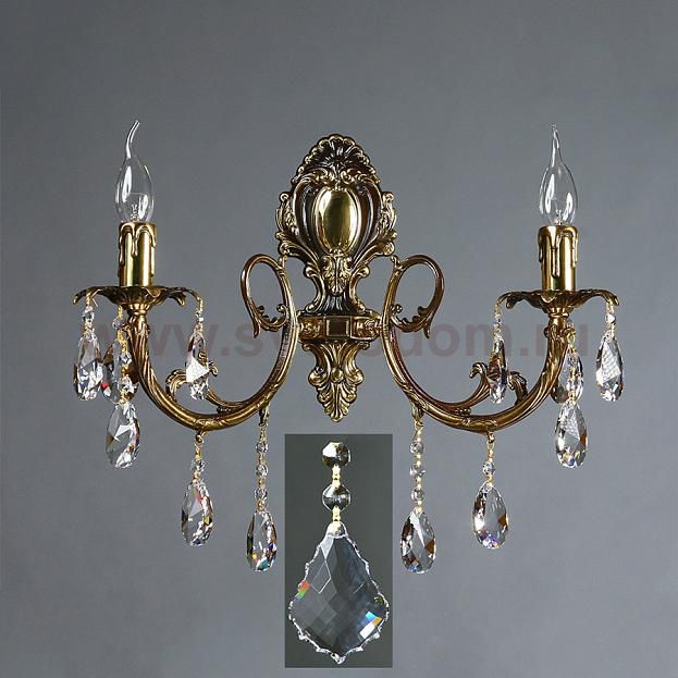 Светильник бра Ambiente 8888/2 PB New Leaf