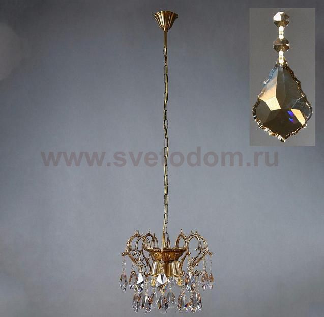 Подвесной светильник Ambiente 8888/3 CL AB Honey Leaf Подвес