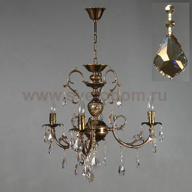 Люстра Ambiente 8888/3 PB Honey Leaf