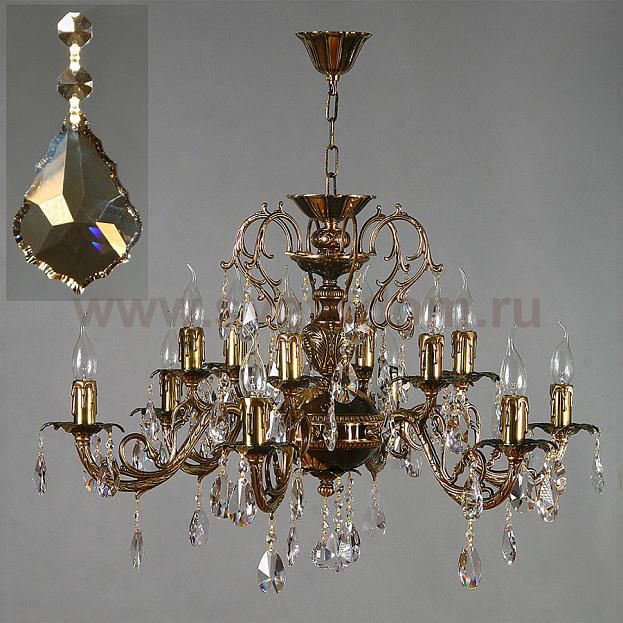 Люстра Ambiente 8888/6+6 PB Honey Leaf