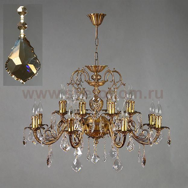 Люстра Ambiente 8888/8+8 AB Honey Leaf