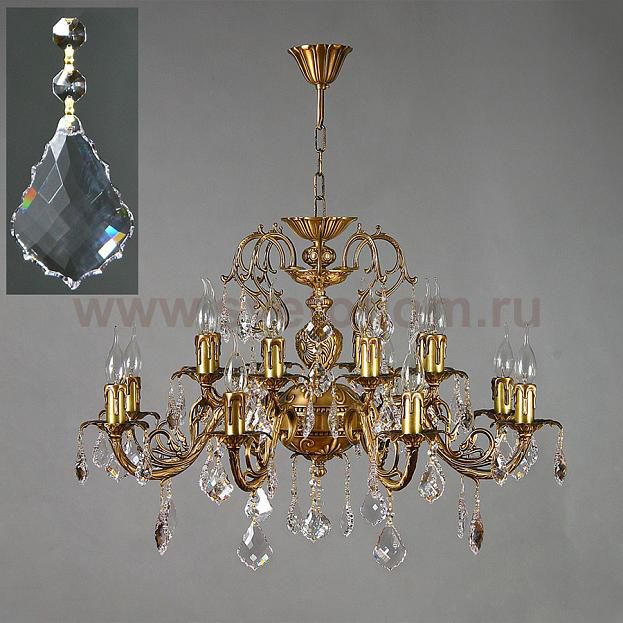 Люстра Ambiente 8888/8+8 AB New Leaf