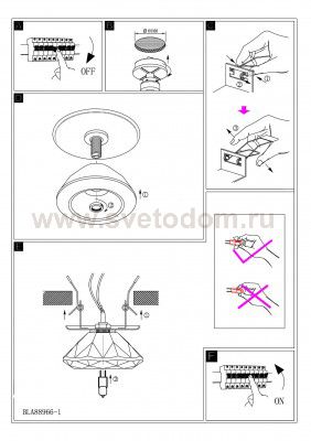 Встраиваемый и накладный светильник Eglo 88966 LUXY