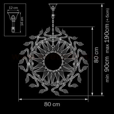 Люстра подвесная Lightstar 890187 Medusa