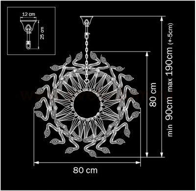 Люстра подвесная Lightstar 890188 Medusa