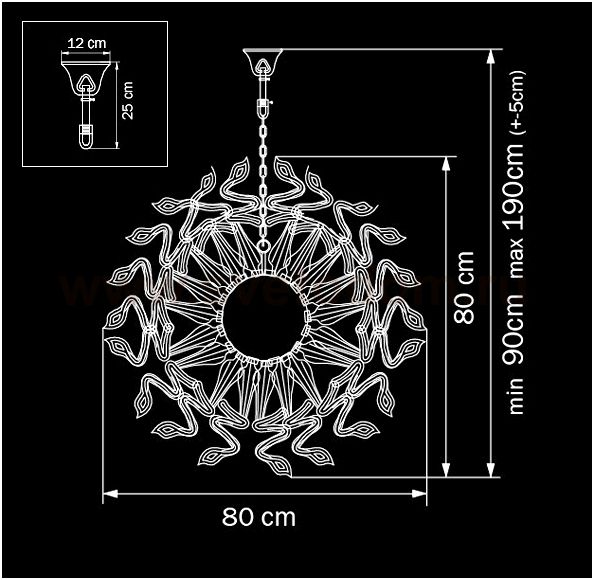 Люстра подвесная Lightstar 890188 Medusa