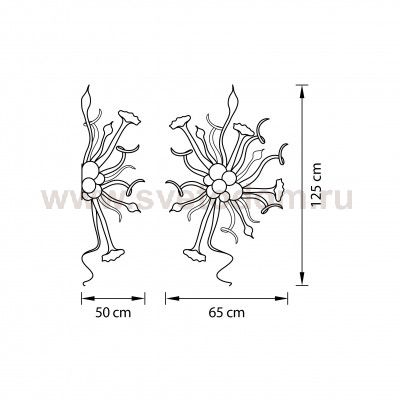 Светильник настенный Lightstar 890039 Artglass