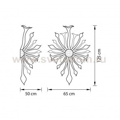 Светильник настенный Lightstar 890051 Artglass