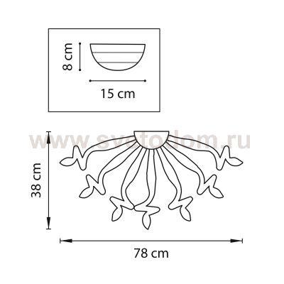 Люстра потолочная Lightstar 890098 MEDUSA LED