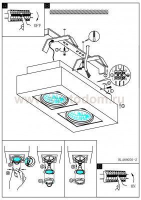Светильник потолочный Eglo 89076 LOKE