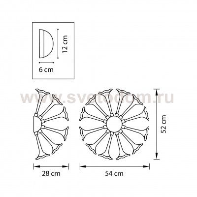 Светильник настенный Lightstar 891656 Bardano