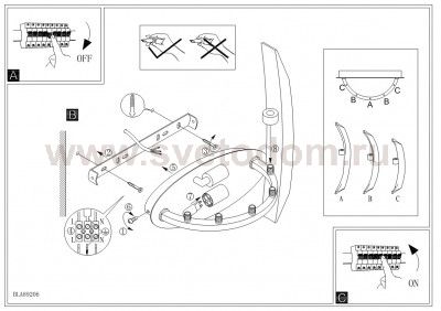Настенно-потолочный светильник Eglo 89206 DRIFTER