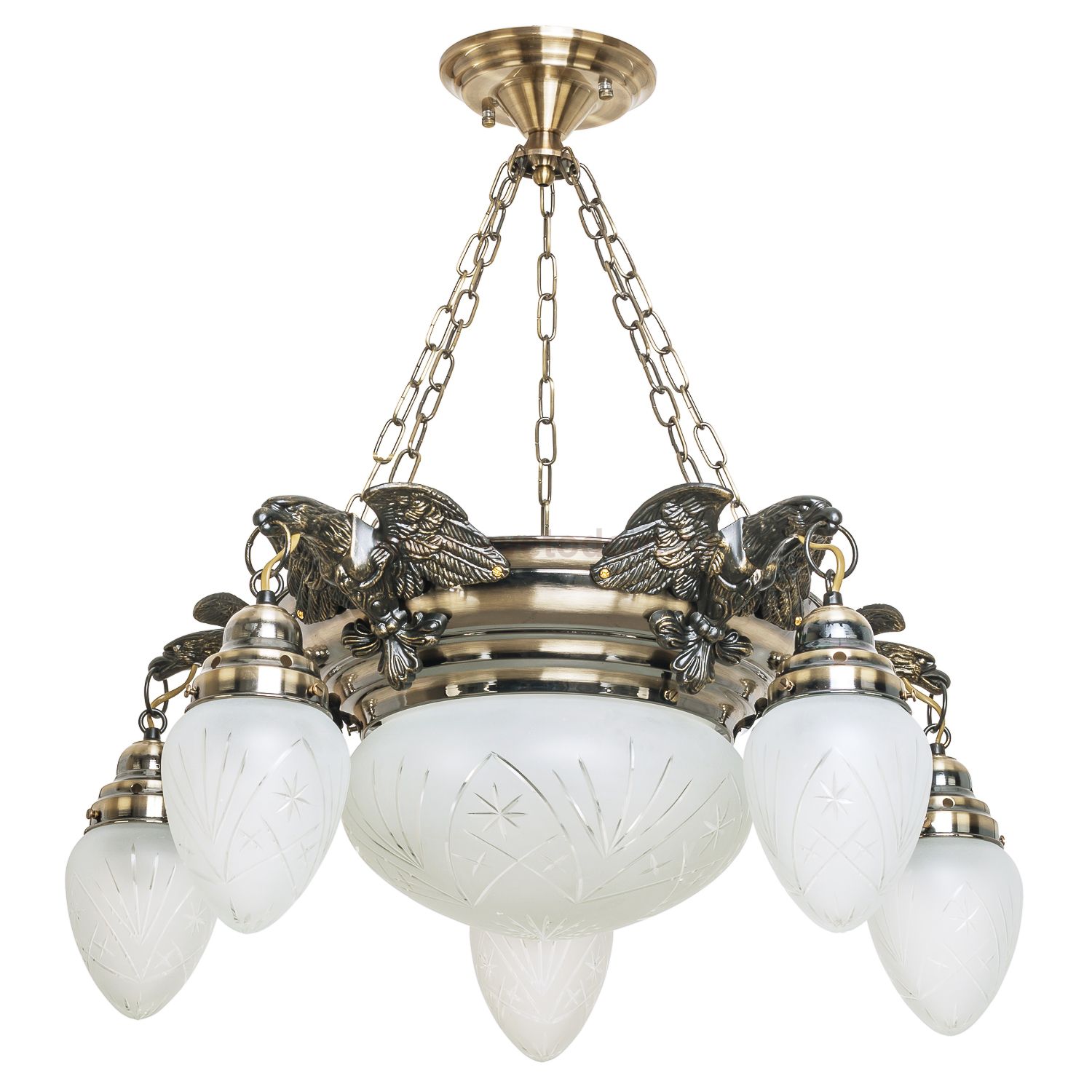 Светильник ЭкономСвет 89237A/5+2AB WT