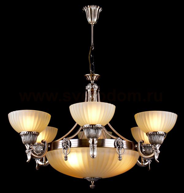 Люстра Eurosvet 89247/6+3 античная бронза