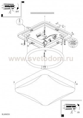 Настенно-потолочный светильник Eglo 89255 GIRON