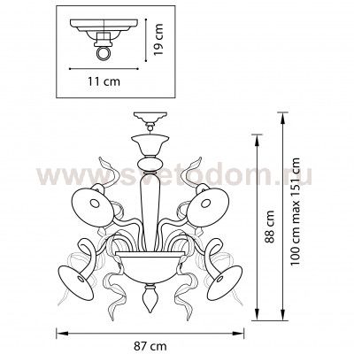 Люстра подвесная Lightstar 894156 Ricciolo