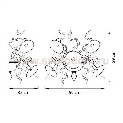 Светильник бра Lightstar 894657 Ricciolo