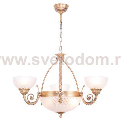 Люстра классическая Экономсвет 89540/3+2BRASS PLATING WT