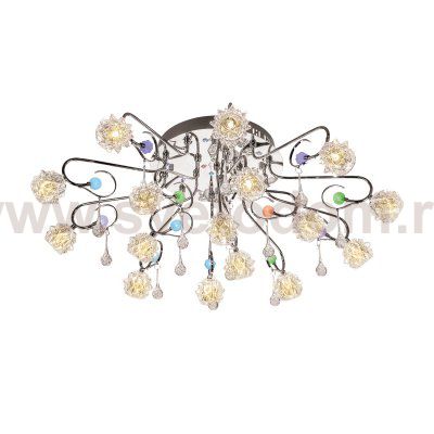 Люстра галогенная Экономсвет 8955/16CR MIX LED