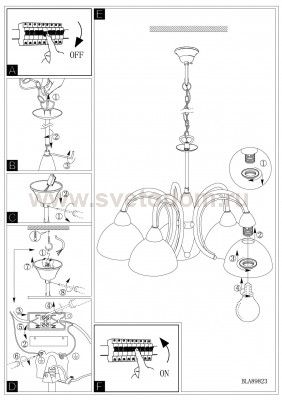 Люстра Eglo 89827 MILEA