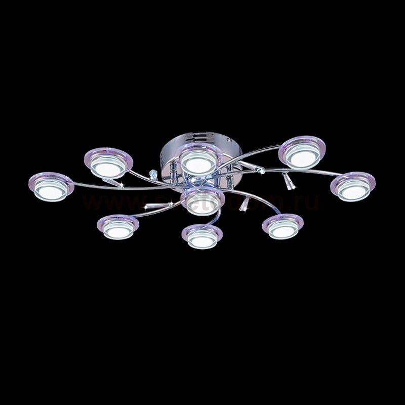 Светильник Eurosvet 90000/9 хром/синий+красный+фиолетовый