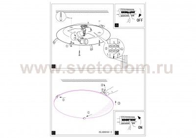 Настенно-потолочный светильник Eglo 90014 MALVA