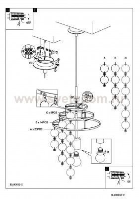Светильник подвесной Eglo 90032 CHIPSY