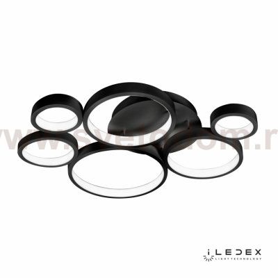 Потолочный светильник iLedex Ring Star 9004-6-X-T 3000/6000K Черный
