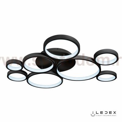 Потолочный светильник iLedex Ring Star 9004-8L-X 3000/6000K Черный