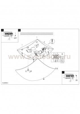 Настенно-потолочный светильник Eglo 90045 SCALEA 1