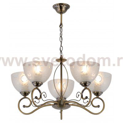 Люстра Rivoli Loren 9006-205 5 * E27 40 Вт классика