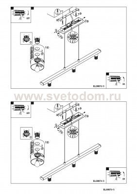 Светильник подвесной Eglo 90074 ALMERA 1
