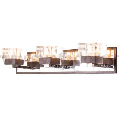 Настенный светильник Экономсвет 90102/3wCH+WENGUE CL