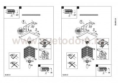 Встраиваемый и накладный светильник Eglo 90118 BANTRY
