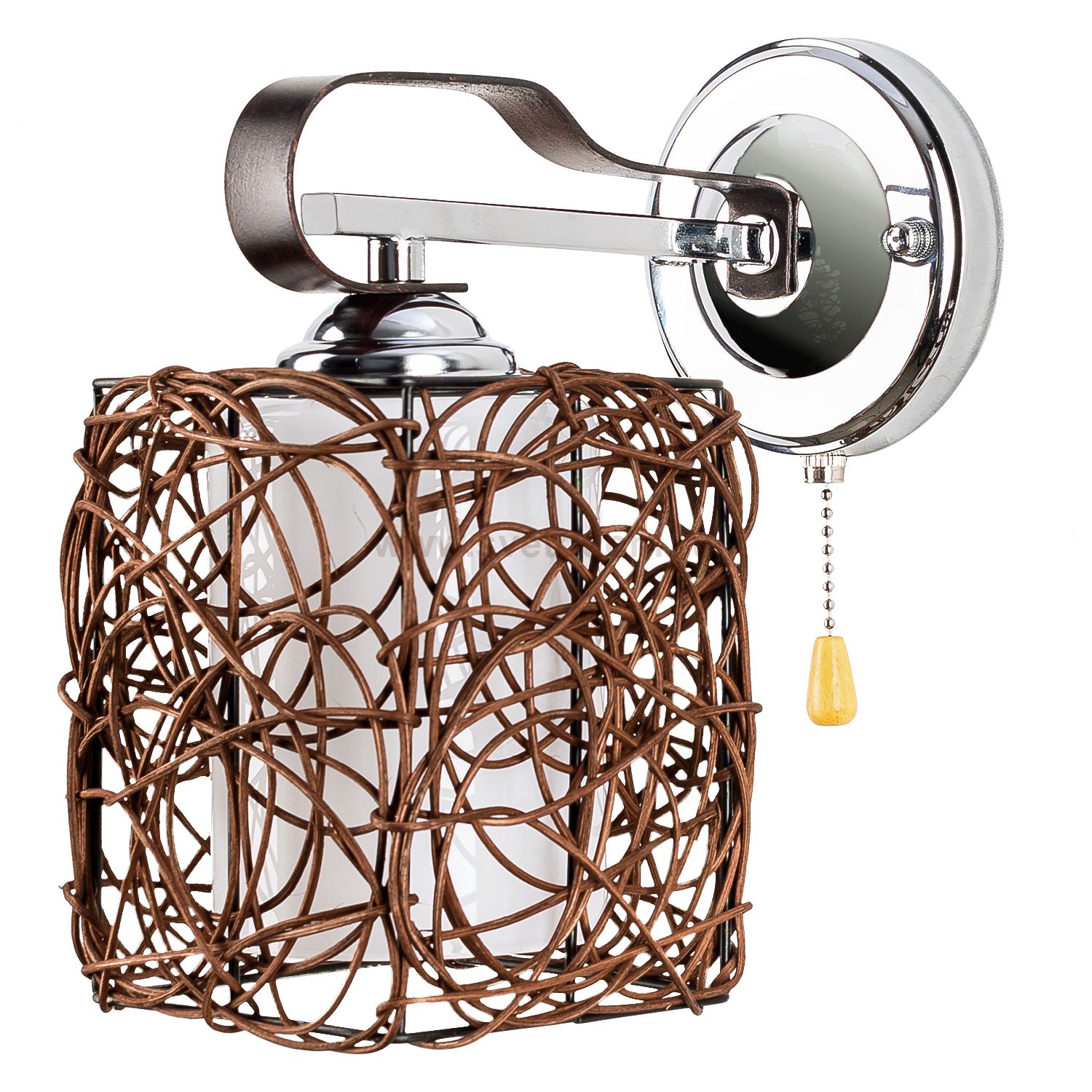 Светильник ЭкономСвет 90157/1wCR+WENGE BR