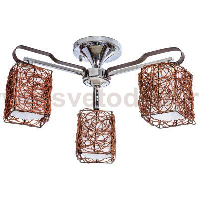 Люстра еврокаркас Экономсвет 90157/3CR+WENGE BR