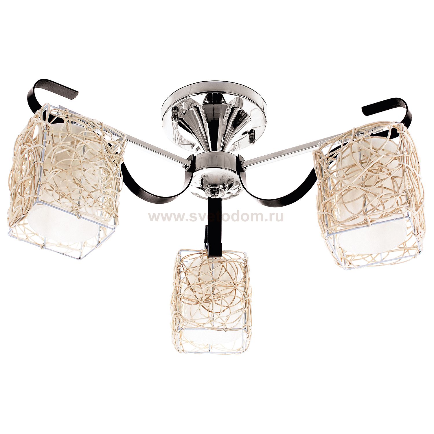 Потолочный светильник Экономсвет 90158/3CR+WENGE WT