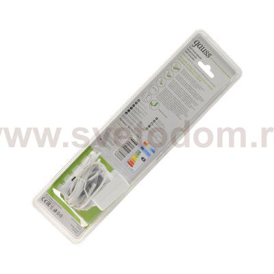 Светильник сенсорный Gauss модель B 6W 400lm 2700K-6500K 170-260V 300mm диммируемый IR (9019531206-T)