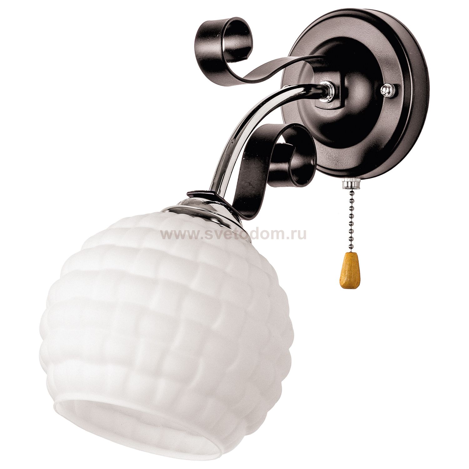 Светильник ЭкономСвет 90215/1wCR+BK MK