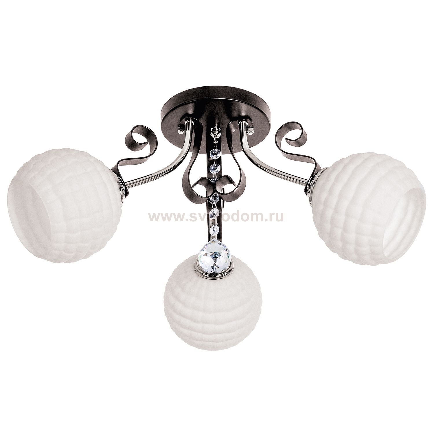 Светильник ЭкономСвет 90215/3CR+BK MK