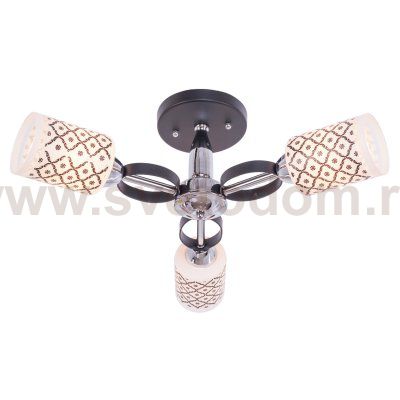 Светильник ЭкономСвет 90250/3BK+CR WT