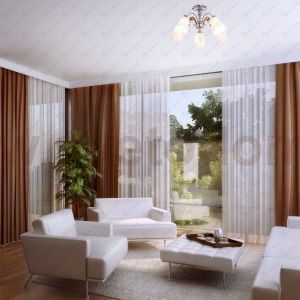 Люстра современная Экономсвет 90290/5CR+WD MK