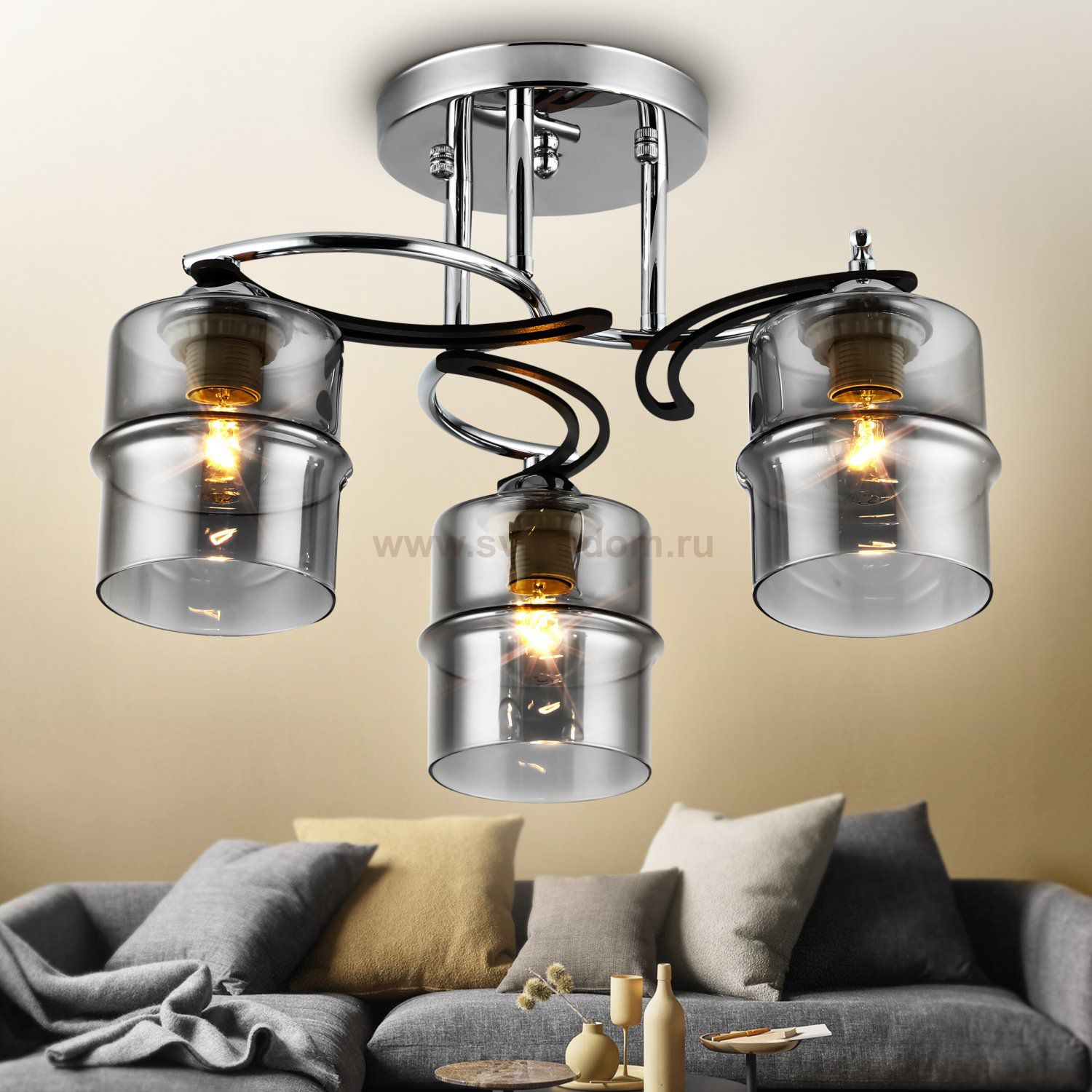 Люстра Rivoli Sonja 9046-303 3 х Е27 40 Вт модерн