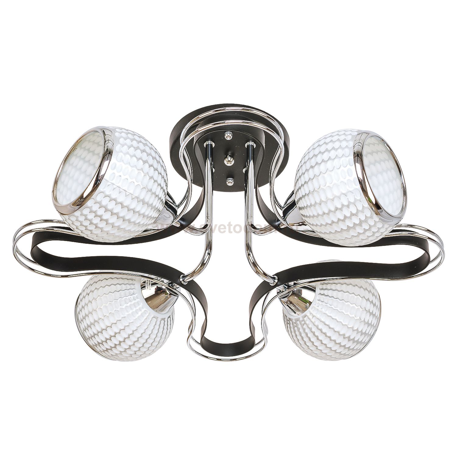 Потолочный светильник Экономсвет 90547/4BK+CR SL