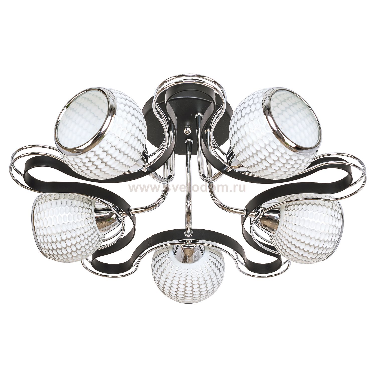 Потолочный светильник Экономсвет 90547/5BK+CR SL