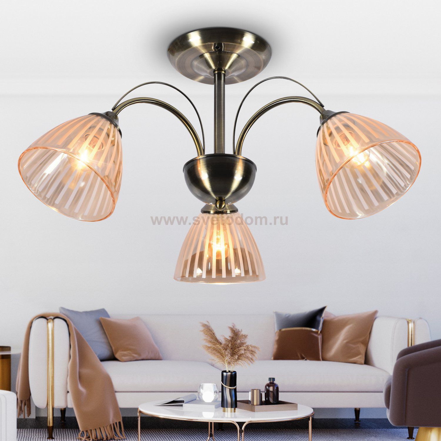 Люстра Rivoli Casilia 9075-303 3 x E27 60 Вт модерн