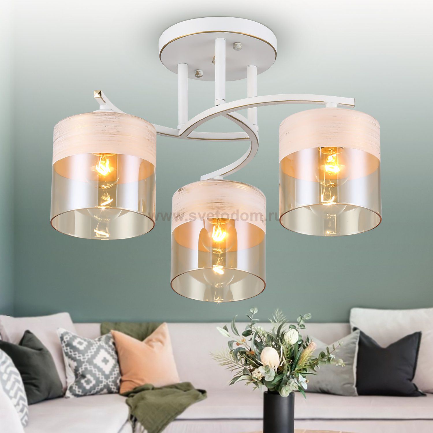 Люстра Rivoli Constancia 9081-303 3 * Е27 40 Вт модерн